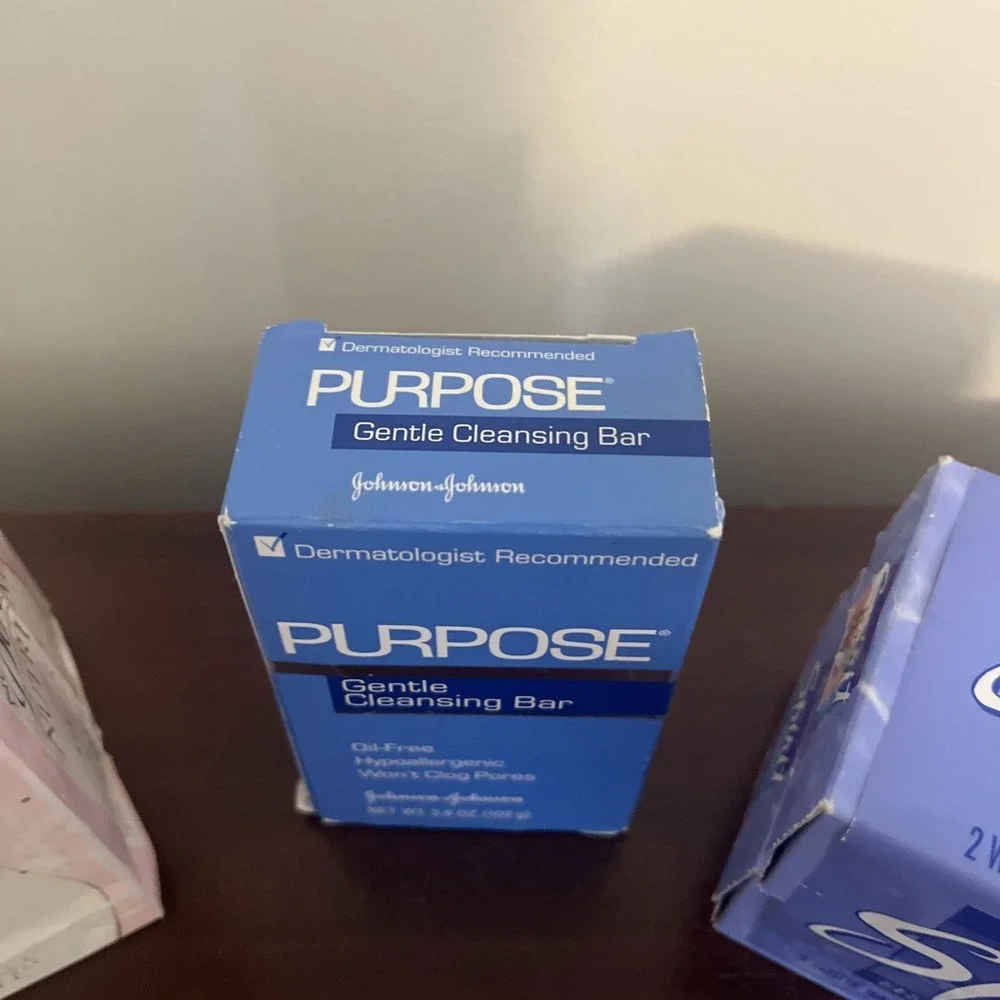 Vintage Bar Soaps Lot Spirit, Dove Nutrium & Purpose-5 Bars Total